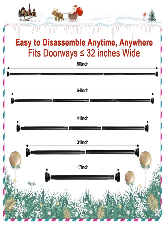 Docaharbour Garland Hanger for Front Door Frame, Adjustable 18"- 67" Heavy-Duty Garland Holder for Door Frame Christmas & Halloween Decorations, Wreaths, Lights, No-Drill, Damage-Free - Image 2